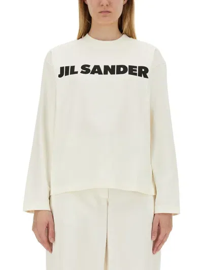 Jil Sander T-shirt With Logo In White