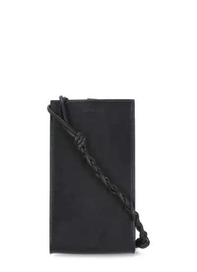 Jil Sander Tangle Small Shoulder Bag In Black