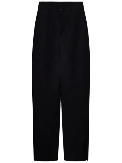 Jil Sander Tapered Trousers In Black