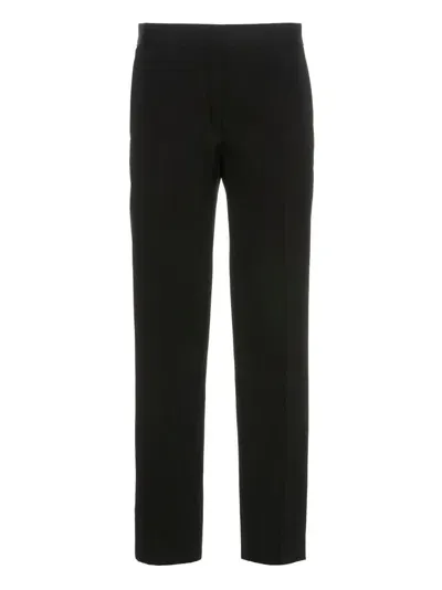 Jil Sander Twill Cropped Pants In Black