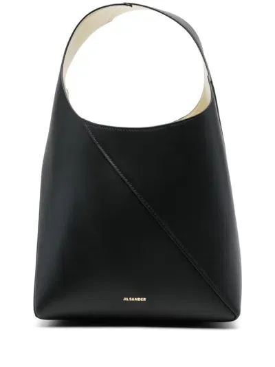 Jil Sander Vertigo Bucket Bag In Black