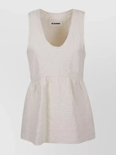 Jil Sander Top In White