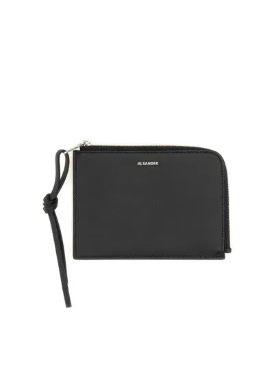 Jil Sander Wallet With Logo In Black