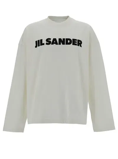 Jil Sander Long Sleeve T-shirt In White