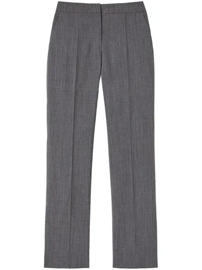 Jil Sander Wool Tailored Trousers In Gray