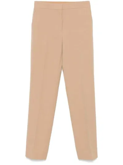 Jil Sander Wool Trousers In Brown