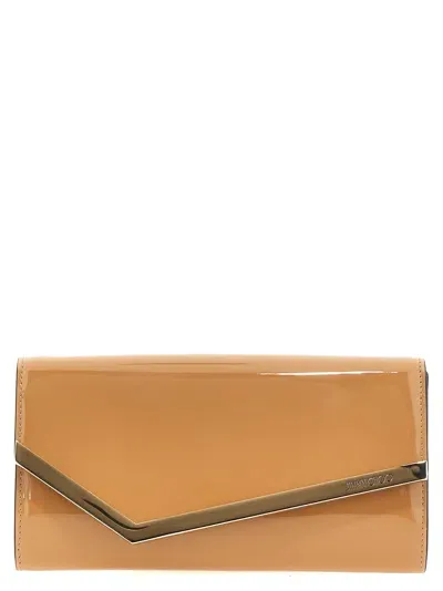 Jimmy Choo Emmie Clutch In Brown