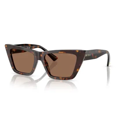 Jimmy Choo Sunglasses In Brown