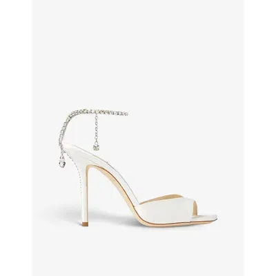 Jimmy Choo Saeda Sandal 100 In Neutral