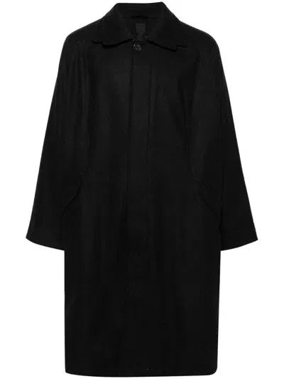 J.lal Single-breasted Coat In Black