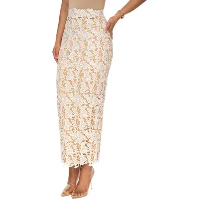 Jluxlabel Lace Romance Skirt In White