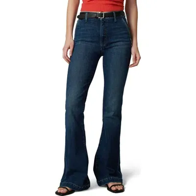 Joe's Frankie Womens High Rise Dark Wash Bootcut Jeans In Blue