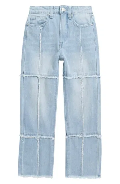 Joe's Kids' Kimmie Frayed Wide Leg Jeans In Wish Wash