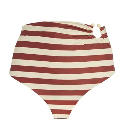 Johanna Ortiz Barbasco Bikini Bottoms In Burgundy