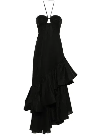 Johanna Ortiz Changing Season Maxi Dress In Black