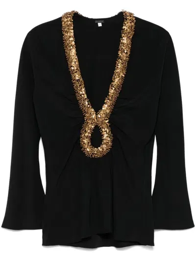 Johanna Ortiz Sensual Aura Blouse In Black