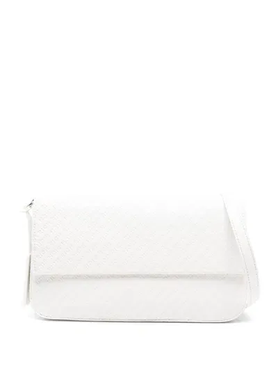 John Richmond Debossed-logo Shoulder Bag In White