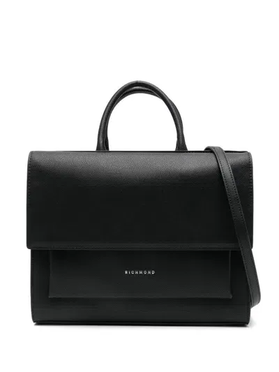 John Richmond Faux-leather Tote Bag In Black