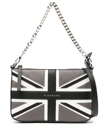 John Richmond Flag-motif Shoulder Bag In Black