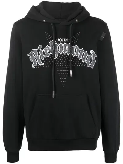 John Richmond Hooded Sweatshirt In Black