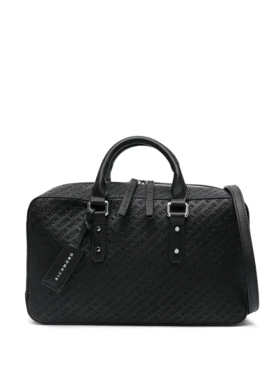 John Richmond Logo-debossed Tote Bag In Black