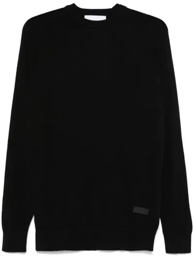 John Richmond Logo-patch Sweater In Black