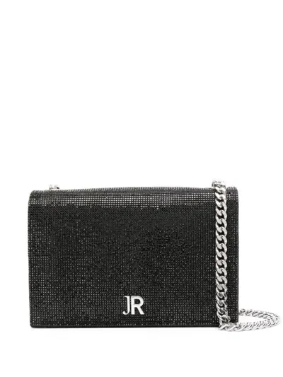 John Richmond Logo-plaque Shoulder Bag In Black