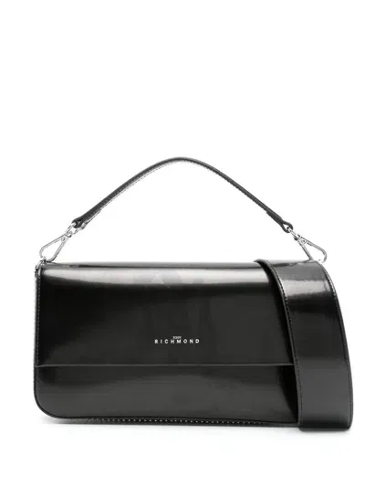 John Richmond Logo-print Cross Body Bag In Black