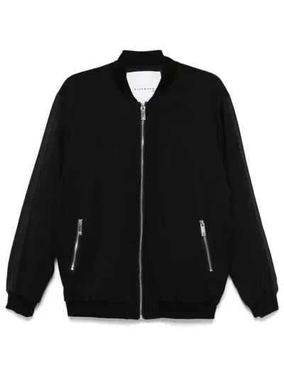 John Richmond Padded Bomber Jacket In Black