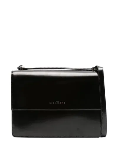 John Richmond Stud-embellished Shoulder Bag In Black