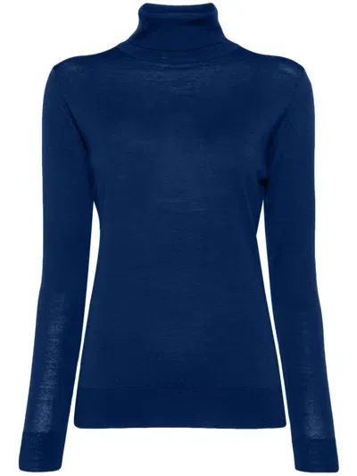 John Smedley Catkin Sweater In Blue