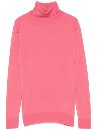 John Smedley Catkin Sweater In Pink