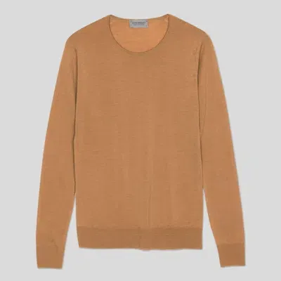 John Smedley Jersey In Brown