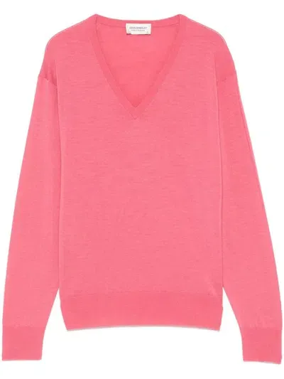 John Smedley Oona Sweater In Pink