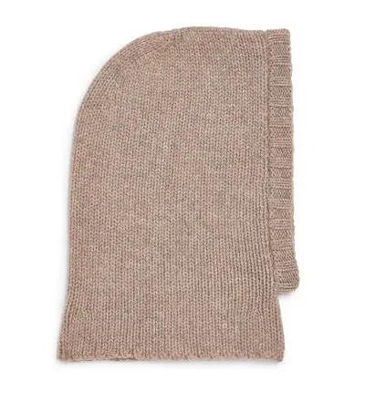 Johnstons Of Elgin Cashmere Balaclava In Brown