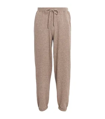 Johnstons Of Elgin Performance Cashmere Sweatpants In Beige