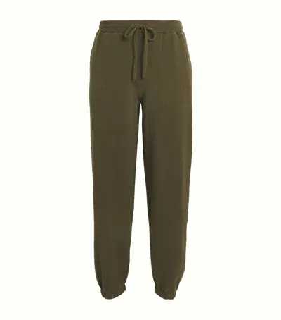 Johnstons Of Elgin Performance Cashmere Sweatpants In Green