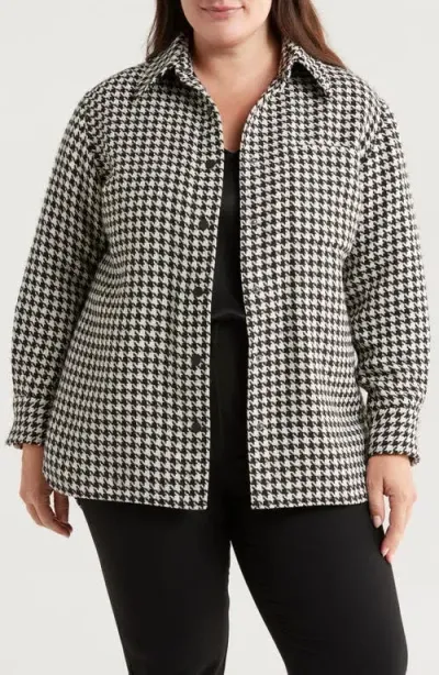 Jones New York Houndstooth One Pocket Jacket In Jones Black/jones White