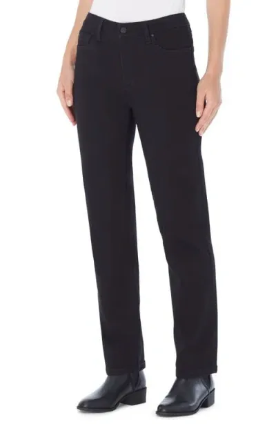 Jones New York Lexington Straight Leg Jeans In Onyx Wash