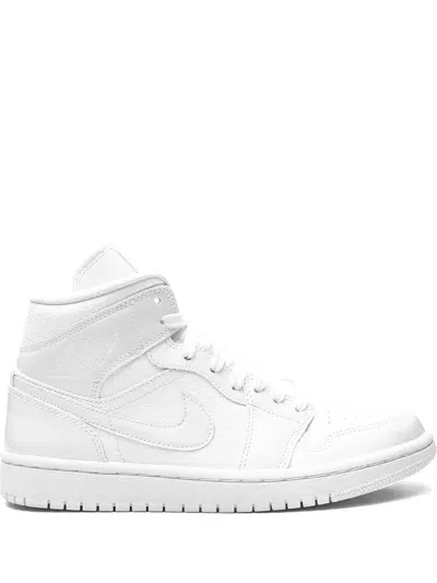 Jordan Air  1 Mid "triple White" Sneakers