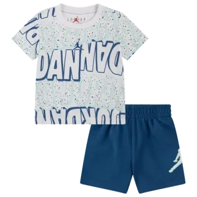 Jordan Boys Infant   Play Aop Short Set In Blue