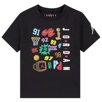 Jordan Boys   2x3 Peat Short Sleeve T-shirt In Black