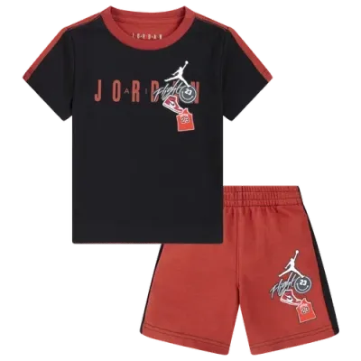 Jordan Kids' Boys   Aj Patch Ft Shorts In Red/black