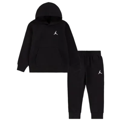 Jordan Boys   Brooklyn Fleece Pullover Set In Black/black