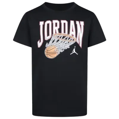 Jordan Boys   Buckets Short Sleeve T-shirt In White/black