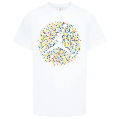 Jordan Boys   Poolside Jumpman Short Sleeve T-shirt In White/yellow