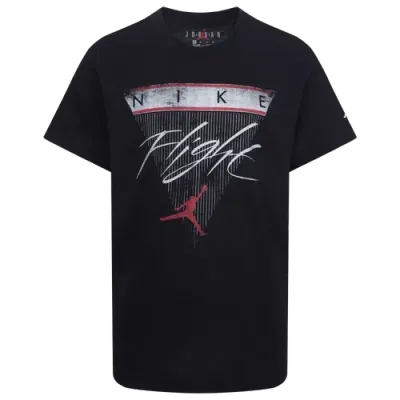 Jordan Boys Preschool   Aj 4 Flight Reimagined T-shirt In White/black