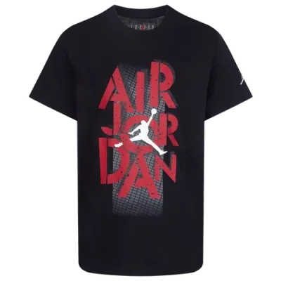 Jordan Boys Preschool   Aj4 Grid Lock Short Sleeve T-shirt In Red/black