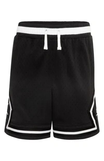 Jordan Kids' Dri-fit Sport Diamond Mesh Basketball Shorts In Black