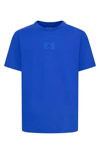 Jordan Big Kids' Ripped Flight Patch T-shirt In Blue